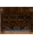 Chinese Qing Dynasty 19th Century Armoire with Carved Skirt, Doors and Drawers-8. Asian & Chinese Furniture, Art, Antiques, Vintage Home Décor for sale at FEA Home