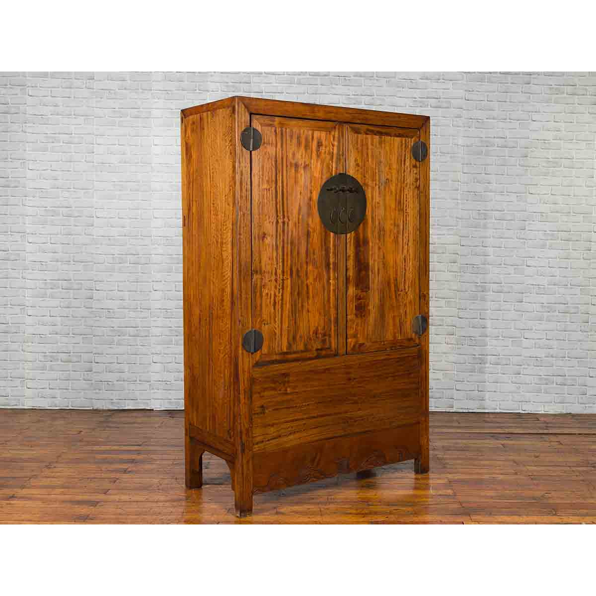 Chinese Qing Dynasty Period 19th Century Cabinet with Hidden Drawers and Panel-9. Asian & Chinese Furniture, Art, Antiques, Vintage Home Décor for sale at FEA Home