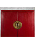 Chinese Red Lacquered Qing Dynasty 19th Century Cabinet with Carved Gilt Apron-4. Asian & Chinese Furniture, Art, Antiques, Vintage Home Décor for sale at FEA Home