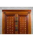 Chinese Antique Two-Toned Cabinet with Inlaid Calligraphy Motifs and Drawers-5. Asian & Chinese Furniture, Art, Antiques, Vintage Home Décor for sale at FEA Home
