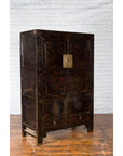 Chinese Qing Dynasty 19th Century Cabinet with Original Black Lacquer Finish-14. Asian & Chinese Furniture, Art, Antiques, Vintage Home Décor for sale at FEA Home