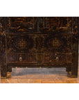 Chinese Qing Dynasty 19th Century Cabinet with Original Black Lacquer Finish-8. Asian & Chinese Furniture, Art, Antiques, Vintage Home Décor for sale at FEA Home