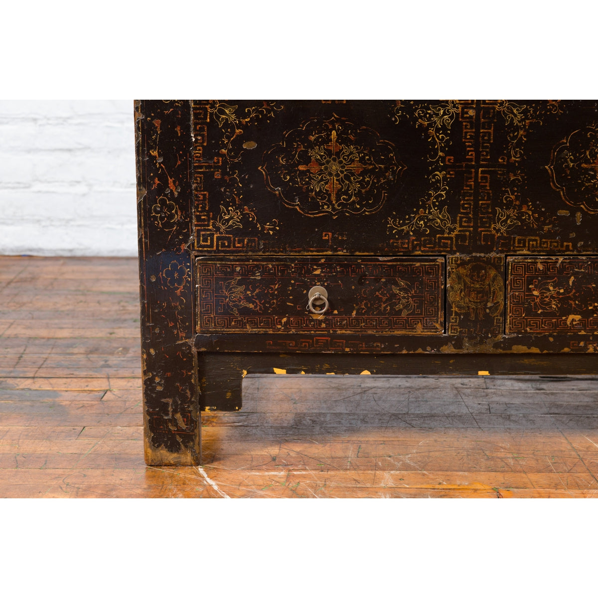 Chinese Qing Dynasty 19th Century Cabinet with Original Black Lacquer Finish-9. Asian & Chinese Furniture, Art, Antiques, Vintage Home Décor for sale at FEA Home
