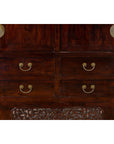 Chinese Qing Dynasty 19th Century Elm Cabinet with Doors and Four Drawers-8. Asian & Chinese Furniture, Art, Antiques, Vintage Home Décor for sale at FEA Home