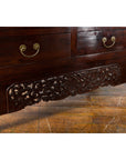Chinese Qing Dynasty 19th Century Elm Cabinet with Doors and Four Drawers-10. Asian & Chinese Furniture, Art, Antiques, Vintage Home Décor for sale at FEA Home