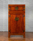 Chinese 19th Century Qing Dynasty Elm Compound Cabinet with Traditional Hardware-2. Asian & Chinese Furniture, Art, Antiques, Vintage Home Décor for sale at FEA Home