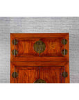 Chinese 19th Century Qing Dynasty Elm Compound Cabinet with Traditional Hardware-5. Asian & Chinese Furniture, Art, Antiques, Vintage Home Décor for sale at FEA Home