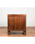 Chinese Hebei Two Toned Low Cabinet with Black Lacquer and Burl Wood Accents-10. Asian & Chinese Furniture, Art, Antiques, Vintage Home Décor for sale at FEA Home
