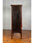 Chinese Qing Dynasty Original Red Lacquer Cabinet with Gilt Chinoiserie Decor-14. Asian & Chinese Furniture, Art, Antiques, Vintage Home Décor for sale at FEA Home