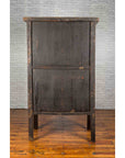 Chinese Qing Dynasty Original Red Lacquer Cabinet with Gilt Chinoiserie Decor-15. Asian & Chinese Furniture, Art, Antiques, Vintage Home Décor for sale at FEA Home
