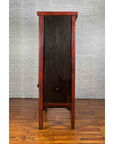 Chinese Qing Dynasty Original Red Lacquer Cabinet with Gilt Chinoiserie Decor-16. Asian & Chinese Furniture, Art, Antiques, Vintage Home Décor for sale at FEA Home