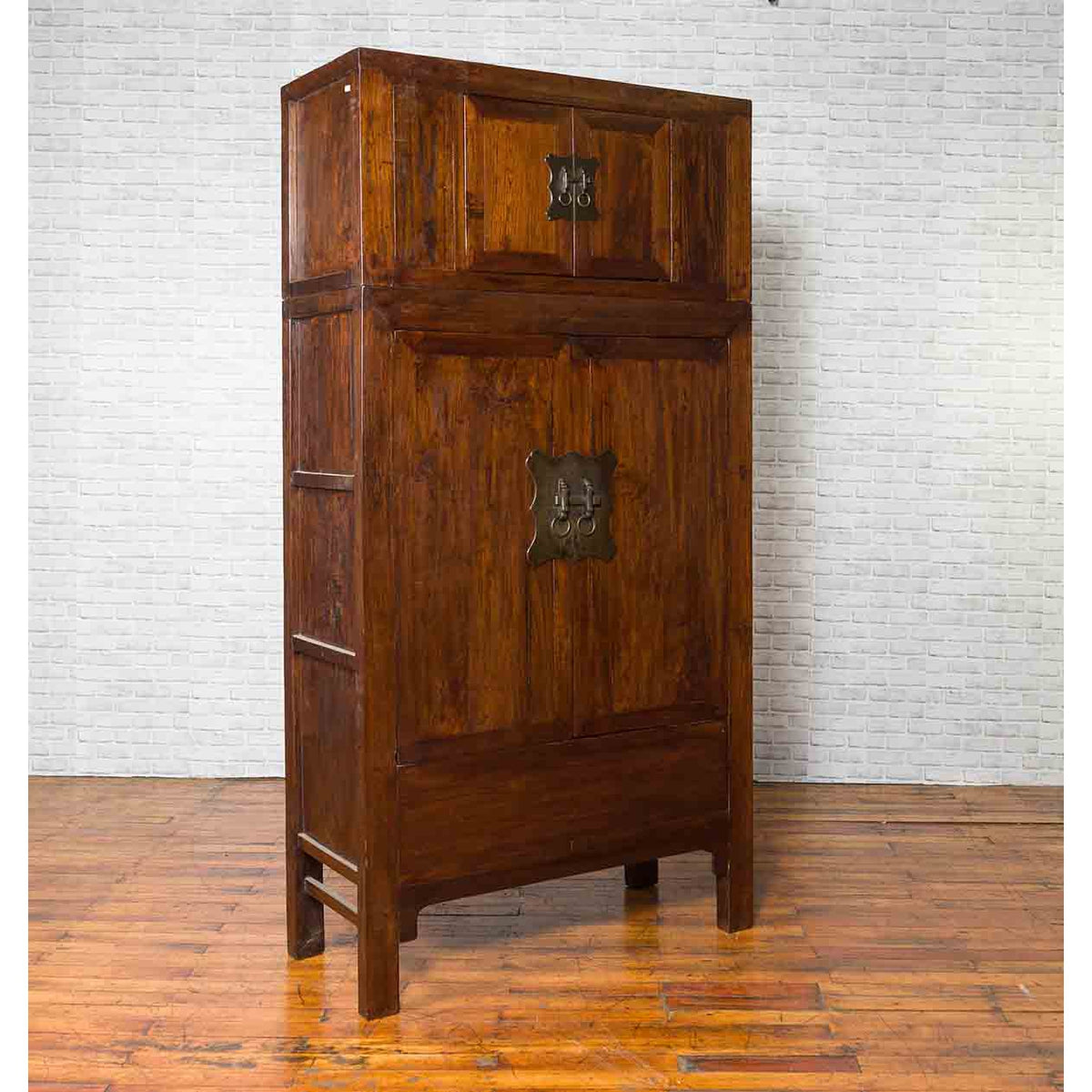 Chinese Qing Dynasty 19th Century Compound Cabinet with Drawers and Hidden Panel-3. Asian & Chinese Furniture, Art, Antiques, Vintage Home Décor for sale at FEA Home