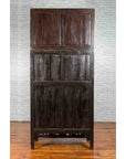 Chinese Qing Dynasty 19th Century Red Lacquer Cabinet with Chinoiserie Décor-15. Asian & Chinese Furniture, Art, Antiques, Vintage Home Décor for sale at FEA Home