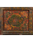 19th Century Polychrome Tibetan Cabinet with Double Doors and Painted Cartouches-10. Asian & Chinese Furniture, Art, Antiques, Vintage Home Décor for sale at FEA Home