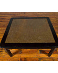 Chinese Early 20th Century Black Lacquered Coffee Table with Stone Top Inset-8. Asian & Chinese Furniture, Art, Antiques, Vintage Home Décor for sale at FEA Home