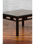 Chinese Early 20th Century Black Lacquered Coffee Table with Stone Top Inset-10. Asian & Chinese Furniture, Art, Antiques, Vintage Home Décor for sale at FEA Home