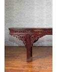 Large Qing Dynasty Chinese Altar Console Table with Fretwork and Dragon Motifs-5. Asian & Chinese Furniture, Art, Antiques, Vintage Home Décor for sale at FEA Home