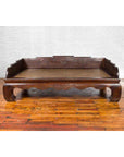 Chinese Qing Dynasty 19th Century Opium Daybed with Rattan Top and Chow Legs-2. Asian & Chinese Furniture, Art, Antiques, Vintage Home Décor for sale at FEA Home