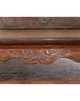 Chinese Qing Dynasty 19th Century Opium Daybed with Rattan Top and Chow Legs-8. Asian & Chinese Furniture, Art, Antiques, Vintage Home Décor for sale at FEA Home