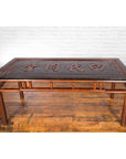 Chinese Early 20th Century Shop Sign Console Table with Carved Calligraphy-11. Asian & Chinese Furniture, Art, Antiques, Vintage Home Décor for sale at FEA Home