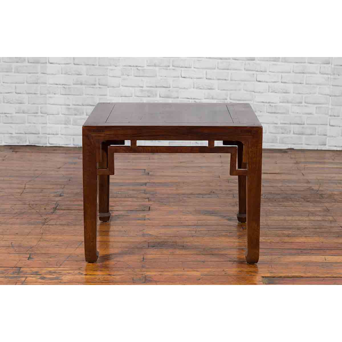 Chinese Qing Dynasty Period 19th Century Side Table with Humpback Style Apron-3. Asian & Chinese Furniture, Art, Antiques, Vintage Home Décor for sale at FEA Home