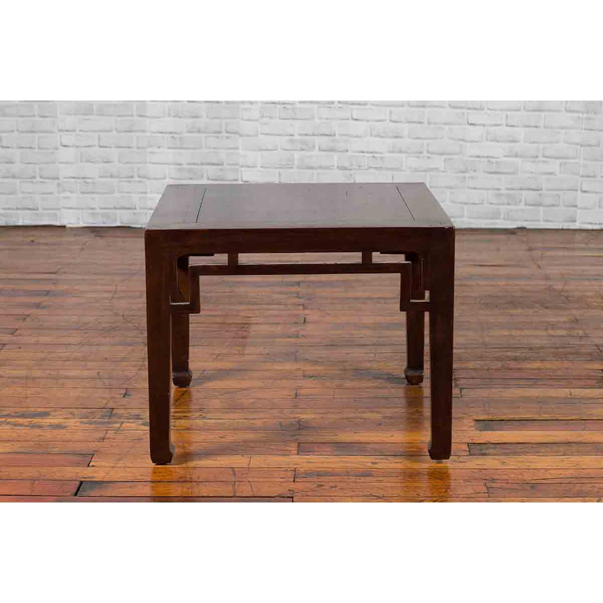 Chinese Qing Dynasty Period 19th Century Side Table with Humpback Style Apron-5. Asian & Chinese Furniture, Art, Antiques, Vintage Home Décor for sale at FEA Home