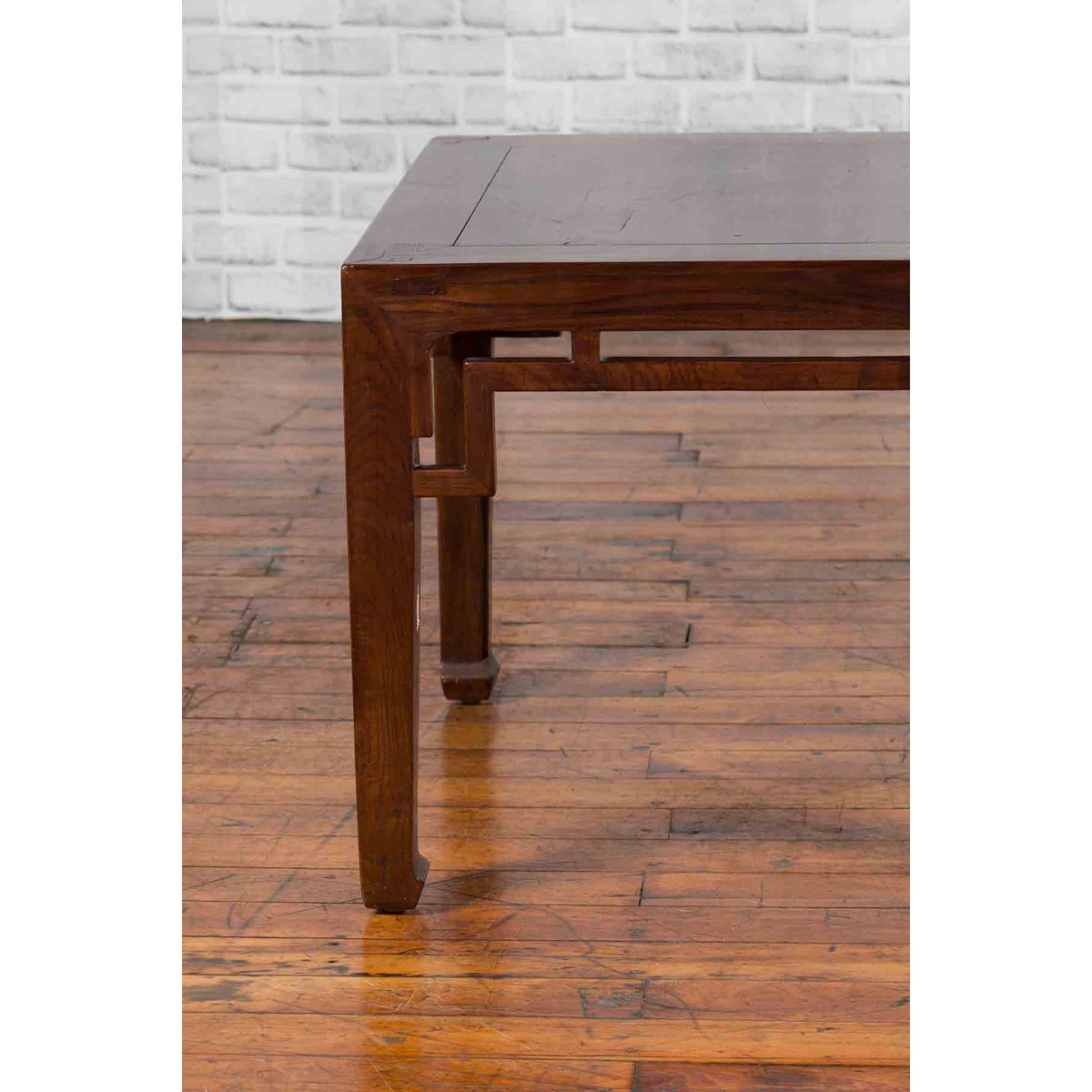 Chinese Qing Dynasty Period 19th Century Side Table with Humpback Style Apron-7. Asian & Chinese Furniture, Art, Antiques, Vintage Home Décor for sale at FEA Home