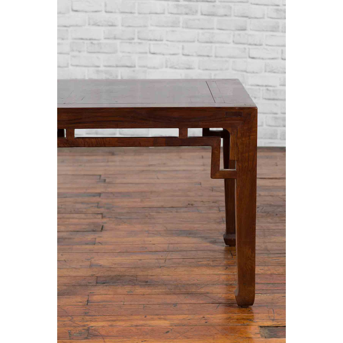 Chinese Qing Dynasty Period 19th Century Side Table with Humpback Style Apron-8. Asian & Chinese Furniture, Art, Antiques, Vintage Home Décor for sale at FEA Home