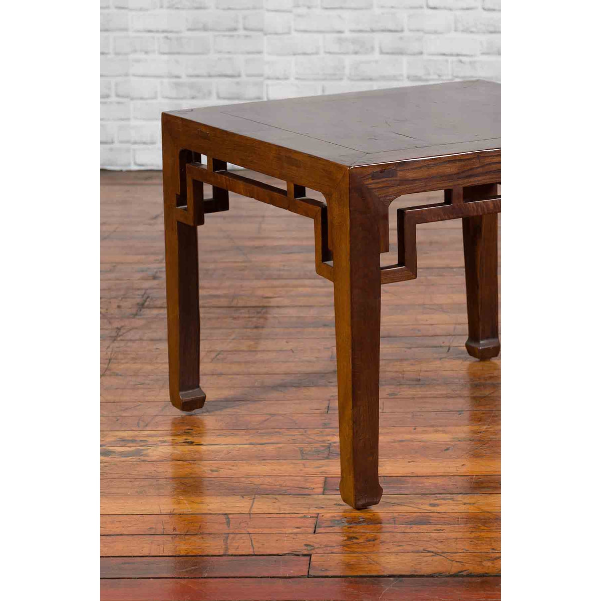 Chinese Qing Dynasty Period 19th Century Side Table with Humpback Style Apron-11. Asian & Chinese Furniture, Art, Antiques, Vintage Home Décor for sale at FEA Home