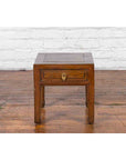 Chinese Qing Dynasty 19th Century Elm Side Table with Single Drawer-3. Asian & Chinese Furniture, Art, Antiques, Vintage Home Décor for sale at FEA Home