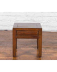 Chinese Qing Dynasty 19th Century Elm Side Table with Single Drawer-8. Asian & Chinese Furniture, Art, Antiques, Vintage Home Décor for sale at FEA Home