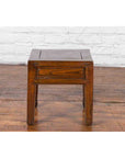 Chinese Qing Dynasty 19th Century Elm Side Table with Single Drawer-9. Asian & Chinese Furniture, Art, Antiques, Vintage Home Décor for sale at FEA Home