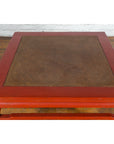Chinese Early 20th Century Red Lacquer Coffee Table with Hand-Woven Rattan Top-9. Asian & Chinese Furniture, Art, Antiques, Vintage Home Décor for sale at FEA Home