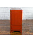 Chinese Qing Dynasty 19th Century Red Lacquer Cabinet with Doors and Drawers-13. Asian & Chinese Furniture, Art, Antiques, Vintage Home Décor for sale at FEA Home