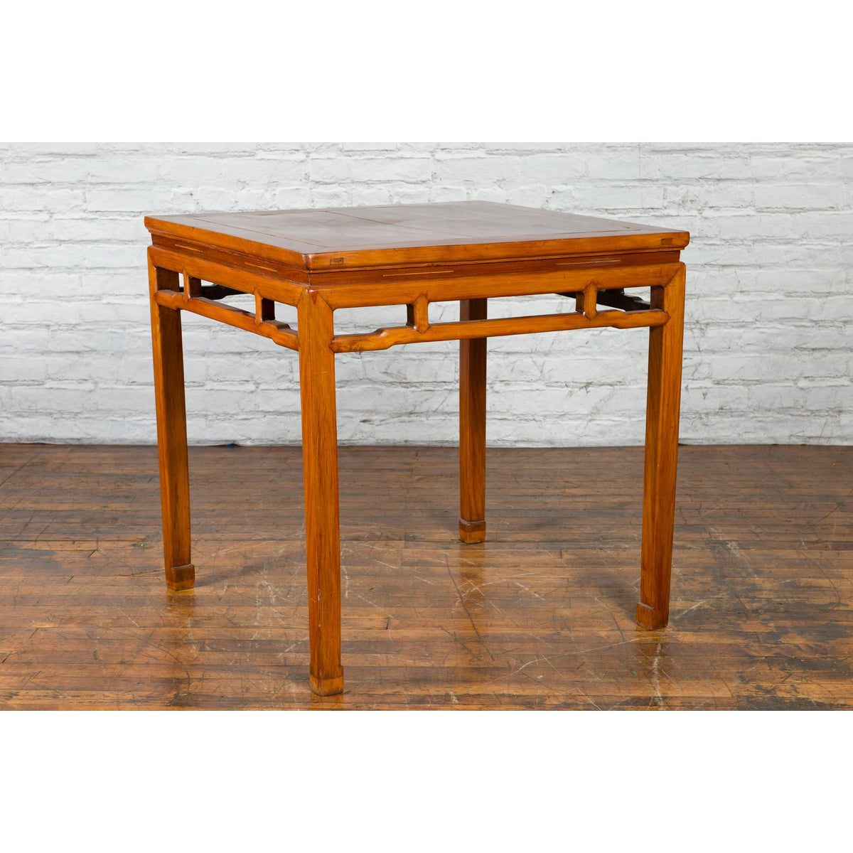 Qing Dynasty 19th Century Table with Humpback Stretchers and Horse Hoof Legs-10. Asian & Chinese Furniture, Art, Antiques, Vintage Home Décor for sale at FEA Home