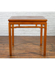 Qing Dynasty 19th Century Table with Humpback Stretchers and Horse Hoof Legs-12. Asian & Chinese Furniture, Art, Antiques, Vintage Home Décor for sale at FEA Home
