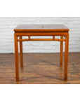 Qing Dynasty 19th Century Table with Humpback Stretchers and Horse Hoof Legs-4. Asian & Chinese Furniture, Art, Antiques, Vintage Home Décor for sale at FEA Home