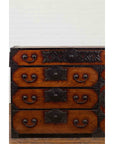 Japanese Meiji Period Keyaki Wood Tansu Clothing Chest in the Sendai Style-9. Asian & Chinese Furniture, Art, Antiques, Vintage Home Décor for sale at FEA Home