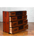 Japanese 19th Century Keyaki Wood Isho Dansu Clothing Chest with Iron Hardware-12. Asian & Chinese Furniture, Art, Antiques, Vintage Home Décor for sale at FEA Home