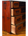 Japanese 19th Century Keyaki Wood Isho Dansu Clothing Chest with Iron Hardware-13. Asian & Chinese Furniture, Art, Antiques, Vintage Home Décor for sale at FEA Home