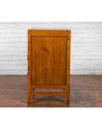 Chinese Antique Elm and Burlwood Two-Toned Side Cabinet with Doors and Drawers-14. Asian & Chinese Furniture, Art, Antiques, Vintage Home Décor for sale at FEA Home