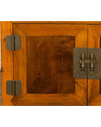 Chinese Antique Elm and Burlwood Two-Toned Side Cabinet with Doors and Drawers-10. Asian & Chinese Furniture, Art, Antiques, Vintage Home Décor for sale at FEA Home