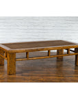 Chinese Qing Dynasty Elm Lohan Bed Coffee Table with Hand-Woven Rattan Top-10. Asian & Chinese Furniture, Art, Antiques, Vintage Home Décor for sale at FEA Home