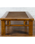 Chinese Qing Dynasty Elm Lohan Bed Coffee Table with Hand-Woven Rattan Top-13. Asian & Chinese Furniture, Art, Antiques, Vintage Home Décor for sale at FEA Home