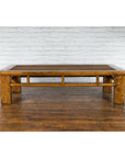 Chinese Qing Dynasty Elm Lohan Bed Coffee Table with Hand-Woven Rattan Top-4. Asian & Chinese Furniture, Art, Antiques, Vintage Home Décor for sale at FEA Home