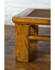 Chinese Qing Dynasty Elm Lohan Bed Coffee Table with Hand-Woven Rattan Top-5. Asian & Chinese Furniture, Art, Antiques, Vintage Home Décor for sale at FEA Home