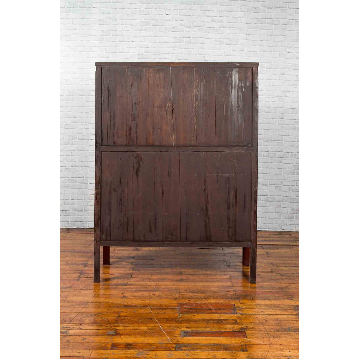 Chinese Qing Dynasty Period Red Lacquered Apothecary Cabinet with 32 Drawers-15. Asian & Chinese Furniture, Art, Antiques, Vintage Home Décor for sale at FEA Home