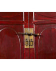 Chinese Qing Dynasty Period Red Lacquered Apothecary Cabinet with 32 Drawers-12. Asian & Chinese Furniture, Art, Antiques, Vintage Home Décor for sale at FEA Home