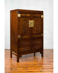 Chinese Qing Dynasty 19th Century Elm and Wood Cabinet with Doors and Drawers-3. Asian & Chinese Furniture, Art, Antiques, Vintage Home Décor for sale at FEA Home