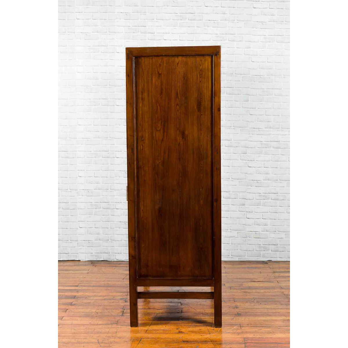 Chinese Qing Dynasty 19th Century Elm and Wood Cabinet with Doors and Drawers-14. Asian & Chinese Furniture, Art, Antiques, Vintage Home Décor for sale at FEA Home